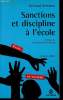 Sanctions et discipline à l'école. Defrance Bernard