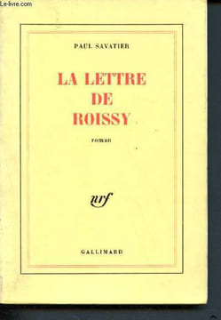 La lettre de roissy. Savatier Paul