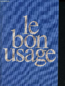 Le bon usage - grammaire française