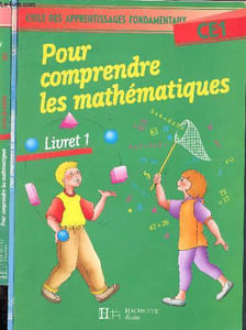 Pour comprendre les mathématiques, CE1- LOT : 3 volumes - livret 1 + livret 2 + livre du maître