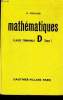 Mathematiques - classe terminale d - tome 1. Pochard Henri