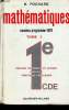 Mathématiques 1ère CDE Tome I - Nouveau programme 1970 - espaces vectoriels et affinés, matrices, fonctions circulaires. Pochard Henri