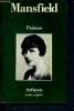 Poèmes - Mansfield. Mansfield Katherine