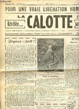 La calotte N°130 Décembre 1966 -37éme année - 8éme série - Contre toutes les tyrannies - Le journal de la prévention humaine - Révolution dans ...