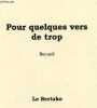 Pour quelques vers de trop - recueil. Ay&ccedil;aguer Laurent