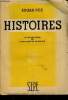 Histoires - Collection lectures de Paris. Poe Edgar