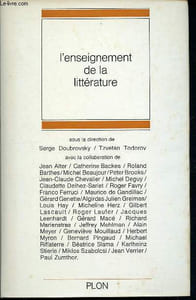 L'enseignement de la littérature - centre culturel de cerisy-la-salle, 22 au 29 juillet 1969