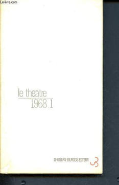 Le théâtre 1968.1 - Cahiers dirigés par Arrabal. Arrabal Fernando