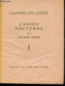 L'adieu nocturne I - collection l'alphabet des lettres