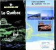 Lot : Guide de tourisme michelin le quebec + carte routière du Québec 1990-1991 bonjour Québec - les publications du québec. Collectif