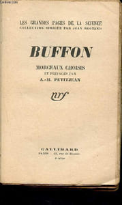 Buffon morceaux choisis - collection les grandes pages de la sciences