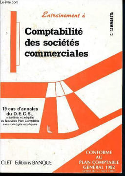 Comptabilité des sociétés commerciales - Collection entrainement à - 19 cas d'annales du D.E.C.S., actualisés et adaptés au nouveau plan comtpable ...