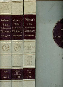Webster's third new international dictionary of the english language unabridged - with seven language dictionary - 3 vols - vol.1 : a to g -vol.2 : h ...
