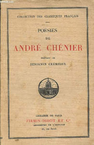Poésies de André Chénier - collection des classiques français