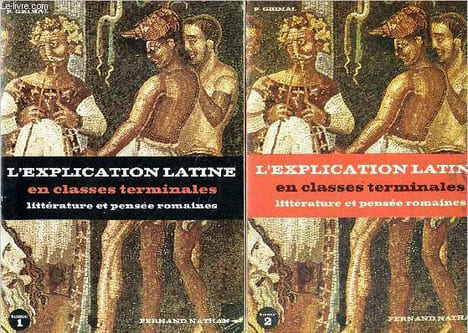 L'explication latine en classes terminales (litterature et pensee romaines) en 2 tomes : tome 1 (textes philosophiques) + tome 2 (textes litteraires). ...