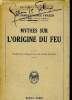 Mythes sur l'origine du feu - bibliothèque scientifique. Frazer James George