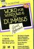 Word for Windows 6 for Dummies - Quick Reference for the rest of us ! - the quick and friendly way to remember word for windows 6 tasks and features - ...