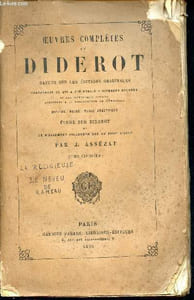 Oeuvres complètes de diderot - tome cinquième - revues sur les éditions originales comprenant ce qui a été publié a diverses époques et les manuscrits inédits conservés à la bibliothèque de l'ermitage- notices, notes, table analytique- étude sur diderot