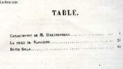 Trois contes d'hauthorne (catastrophe de m. higginbotham, la fille de rapaccini, david swan). Hauthorne (hawthorne)