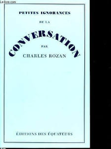 Petites ignorances de la conversation