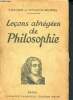 Leçons abrégées de philosophie - classes de philosophie lettre et philosophie science. Roussel F., Davin-Roussel (madame)