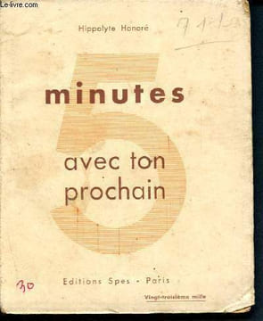 5 minutes avec ton prochain. Honoré Hippolyte