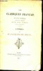 Les classiques français - Lettres de Jean-Francois Ducis - edition nouvelle contenant un grand nombre de lettres inedites precedee d'une notice ...