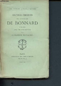 Oeuvres choisies du chevalier de bonnard - les petits chefs-d'oeuvre