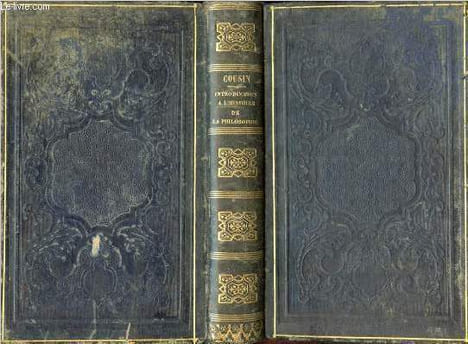 Cours de l'histoire de la philosophie -introduction a l'histoire de la philosophie - de la 1ere leçon du 17 avril 1828 à la 13eme leçon du 17 juillet ...
