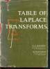 Table of Laplace transforms. Roberts George E., Kaufman Hyman