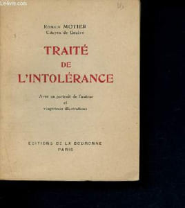 Traité de l'intolerance - avec un portrait de l'auteur et 23 illustrations