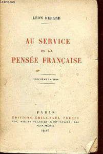 Au service de la pensée française - Troisième édition