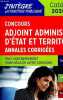 Concours adjoint administratif d'état et territorial - annales corrigées - catégorie C - collection j'intègre la fonction publique. Collectif