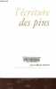 L'écriture des pins.. Ghitti Jean-Marc