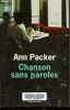 Chanson sans paroles.. Packer Ann