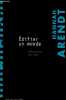 Edifier un monde - Interventions 1971-1975 - Collection Traces Ecrites.. Arendt Hannah