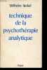 La technique de la psychothérapie analytique - Collection Bilbiothèque scientifique.. Stekel Wilhelm