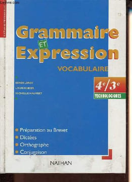 Grammaire et Expression 4e/3e technologiques - Spécimen élève.. Leroy, Rabier, Haupert