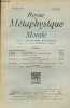 Revue de métaphysique et de morale n°2 - 45e année avril 1938 - Lettres à Felix Ravaisson - La loi de Causalité - Les normes formelles du raisonnement ...