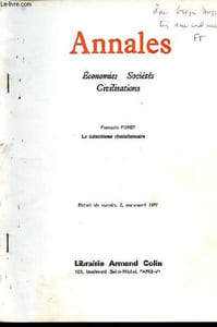Annales - Economies, Sociétés, Civilisations - Extrait du n°2 mars-avril 1971 - Dédicacé par l'auteur.