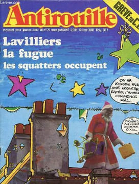 Antirouille n°21 janvier 1978 - Bernard Lavilliers - Coucou, revoilà les squatteurs - Noël à la chaine - BD: troisième age et amour au 6e - Musique du ...