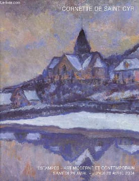 Catalogue de Vente aux enchères: Estampes Samedi 24 avril 2004 - Art moderne et contemporain Lundi 26 avril 2004.. Cornette de Saint Cyr Pierre, ...