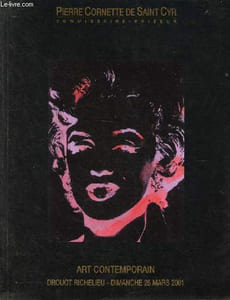 Catalogue de Vente aux enchères: Art contemporain - Dimanche 25 mars 2001.