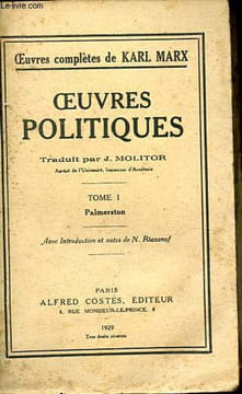Oeuvres politiques, Tome 1 à 8: Palmerston + Lettres sur l'Angleterre + La question d'Orient + La guerre russo-turque + L'évacuation des provinces ...