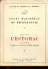 Cours magistral de physiologie n°1 : L'estomac.. Hémard Joseph