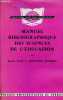 Manuel bibliographique des sciences de l'éducation.. Juif Paul, Dovero Fernand