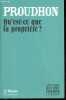 Qu'est-ce que la propriété ? - Collection Les livres qui ont changé le monde n°12.. Proudhon