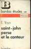 Saint-john perse et le conteur - Collection Etudes n°351.. Yoyo Emile