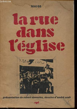 Mai 68 - la rue dans l'église.. Davezies Robert