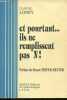 Et pourtant...ils ne remplissent pas N !. Lobry Claude